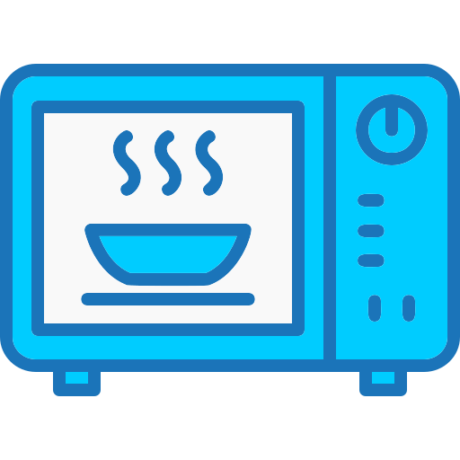 A blue microwave oven icon-FixMate Appliance Repair